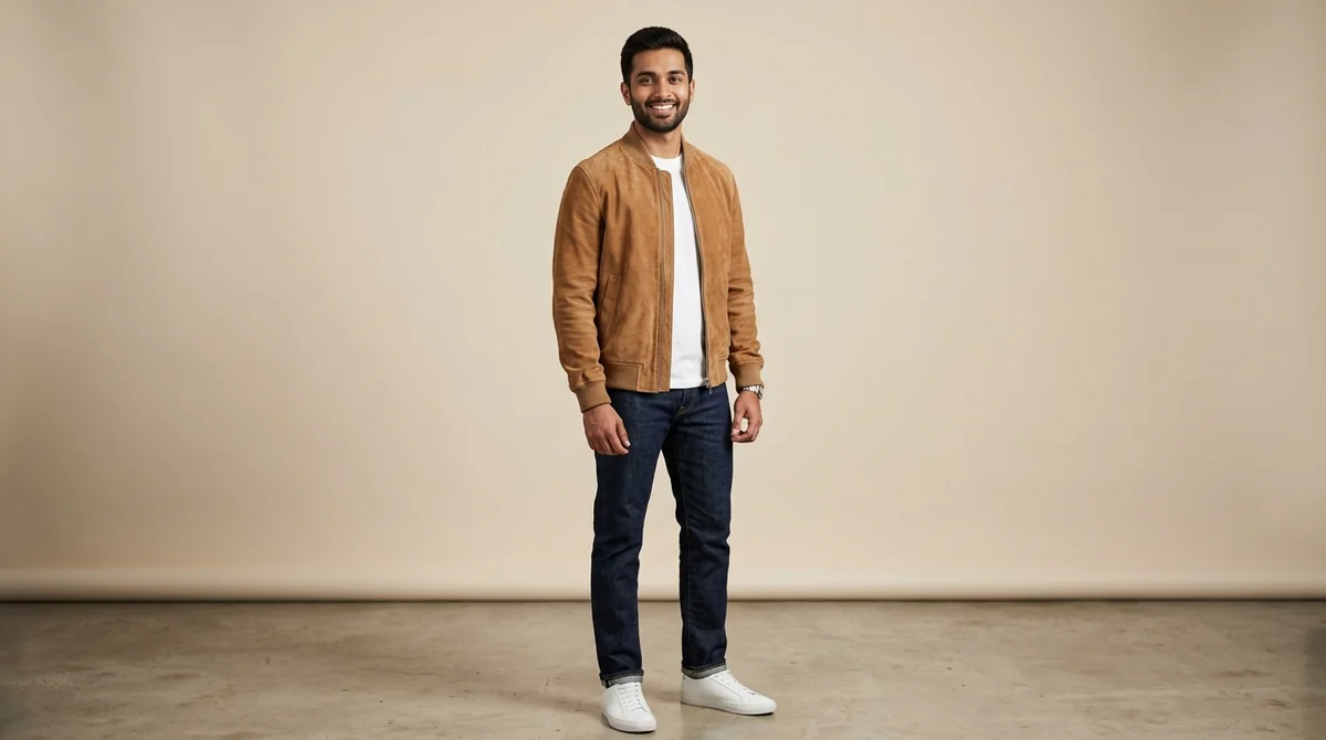 AI-generated Jacket product photography example